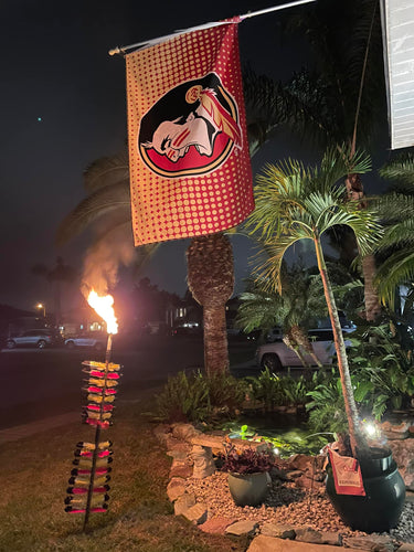 Big Seminole Spear with torch overnight