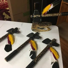 Big Traditional Seminole Spear, wall hangers and 2 tomahawks
